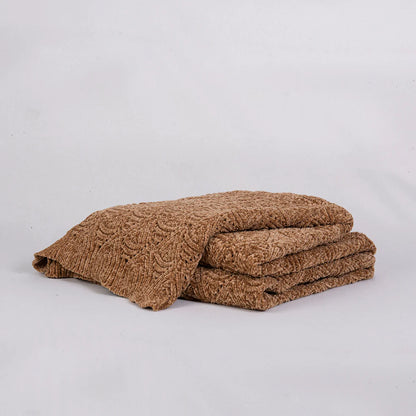 Manta Chenilla Lyon 130x180 cm - Ocre