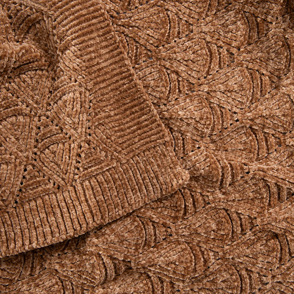 Manta Chenilla Lyon 130x180 cm - Ocre