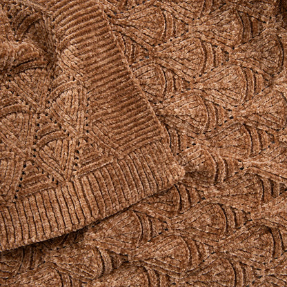 Manta Chenilla Lyon 130x180 cm - Ocre
