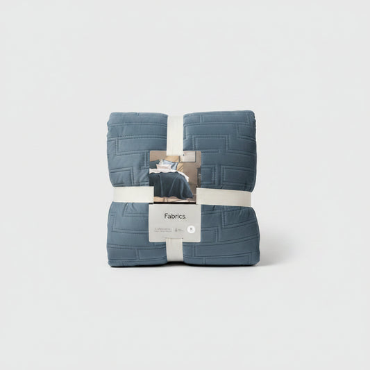 Quilt Velvet Sherpa Bricks - Marengo