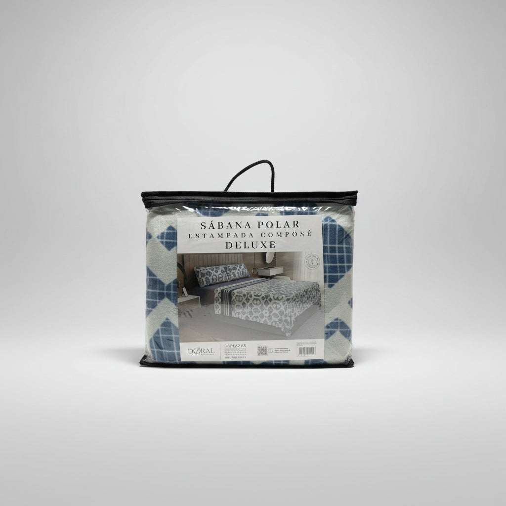 Sábana Polar Estampada 2.5 Plazas