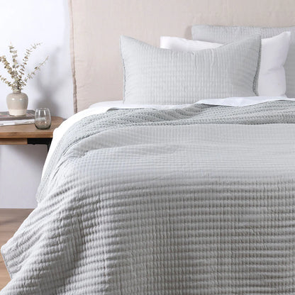 Quilt Lineal Sherpa King - Perla